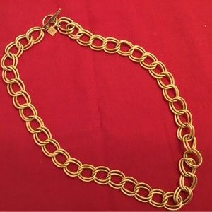 Vintage Anne Klein goldtone necklace 24”